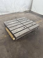 36" L x 29-1/2" width Devlieg, bolster plates, 5.5" centers, 5 t-slots - Image 2