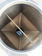 100 cu.ft., Stainless steel tote bin, 48" W x 48" D x 58" H, plus 25" cone bottom - Image 4