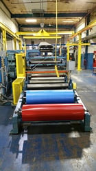 16" x 48" 2-roll vertical roller bearing calender with 6 cooling drums - Image 2