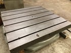 48" x 48" Lucas, rotary table, air lift, 6 T-slots, 11-1/4" Ht, 1970s - Image 2