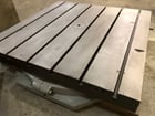 48" x 48" Lucas, rotary table, air lift, 6 T-slots, 11-1/4" Ht, 1970s - Image 3