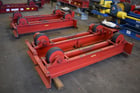 10 Ton, WeldWire #WWRD-10 / WWRI-10, tank turning rolls, 20000 lb., 12" rubber tires, 6"-13' diameter range - Image 1