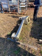 6" diameter, Incline Screw Conveyor, Stainless Steel, 8' long, No motor - Image 1