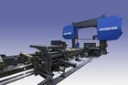 51" x 51" Indotech #LMGA-1300-SA, semi automatic dual column horizontal bandsaw, 20 HP, 65-265 SPM, new, 2025 - Image 4
