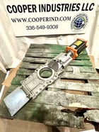 6" Stafsjo, Stainless pneumatic knife gate, red position indicator, unused, 2021 - Image 6