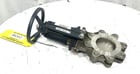 4" Fabri, manual knife gate valve, Stainless gate & body, unused - Image 2