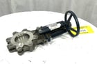 4" Fabri, manual knife gate valve, Stainless gate & body, unused - Image 3
