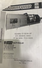 Johnford #ST-130BX-HP+ATC, CNC lathe, 47.2" swing, 15" chuck, 4.6" bar, A2-11, Siemens 840D, tailstock, chip - Image 8