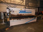 1/2" x 12' Wysong #H5012, hydraulic, powered feed table, PC1000 digital front operated back gauge, 1995, #6615 - Image 1