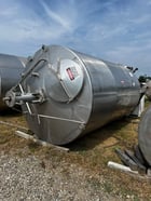 3500 gallon Falco, Stainless Steel Mix Tank, Vertical, 84" diameter x 144" Straight Side, Cone Top and Bottom - Image 2