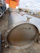 500 gallon Stainless Steel Vertical Tank, 43" Diameter x 86" Straight Side, Dish Top and Bottom - Image 6