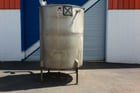 500 gallon Stainless Steel Tank, 57" diameter x 4'10" Straight Side, (10) Turns of 2" Coil - Image 1