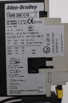 Allen-Bradley bradley 140m-d8e-c25 circuit breaker with 100-c23*10 contactor stock 718-a - Image 2