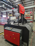18" x 28" RMT #S-FAB-VSM-18-18, semi automatic vertical double miter bandsaw, 49-349 FPM, 5.4 HP, 1.3" x - Image 3