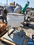 50 gallon Lee Industries #EV5P25M, Kettle, Stainless Steel, hemisphere bottom, open top, lid, jacket 90 psi - Image 1