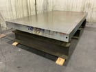 85" x 143-1/2" Cast iron layout surface plate with stand, adjustable leveling screws - Image 2