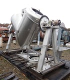 20 cu.ft. Patterson, Stainless Steel Jacketed V-Blender, 30 psi @ 250°F Jacket, On Stainless Steel Bar, 1984 - Image 4