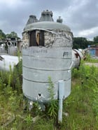 260 gallon Polypropylene Tank, 40" diameter x 48" straight side, Dish Top & Bottom, On Legs - Image 1