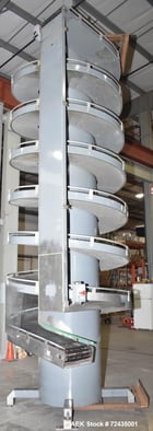 16" wide, Ambaflex #SV400-1300, Spiral Conveyor, 17' T, bottom to top - Image 1