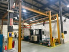 2 Ton, Contrex I-Beam Contrex w/4000 lb. CM Shopstar chain hoist 6 post (Already Taken Down) - Image 1