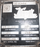 500 HP Hurst, Boiler System, 150 PSI, 3250 sq.ft. heat area, 2006 - Image 3