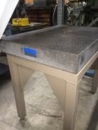 2 4" x 36" x 4" Brown & Sharpe, Surface Plate, w/Stand, No Ledge, Grade B, Gray Granite, 500 lbs. Weight - Image 1