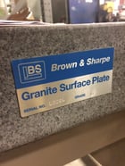 2 4" x 36" x 4" Brown & Sharpe, Surface Plate, w/Stand, No Ledge, Grade B, Gray Granite, 500 lbs. Weight - Image 3