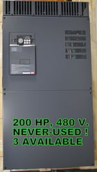 200 HP Mitsubishi VFD, FR-A740-03250-NA, 3 drives available, un-used/never used - Image 2