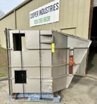 Stainless incline screw conveyor, 85 cu.ft., hopper, 2 vibratory generators, 1 electric/ 1 pneumatic - Image 1