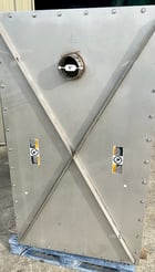 Stainless incline screw conveyor, 85 cu.ft., hopper, 2 vibratory generators, 1 electric/ 1 pneumatic - Image 7
