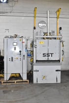 6 cu.ft. Sinto #6BB, tumbler blasters, Goff style 15 HP direct drive wheel, rubber belt, PLC controls, - Image 1