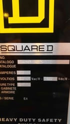 800 Amp. Square D, HJ367, 3PH, 600 Volts, Disconnect Switch - Image 3