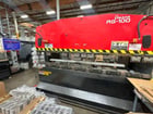 110 Ton, Amada #RG-100, CNC press brake, 9.8' overall, 100" between housing, 3.9" stroke, 15.75" throat - Image 4