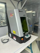 Amada #WL-P102A and LM-F010A, Fiber Laser Marker, Class 1 Enclosure, Z-stage, & Fume Extraction Kit, unused - Image 1