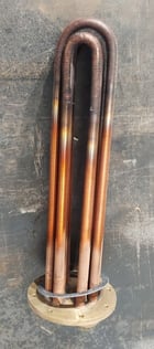 Motion Industries, shell & tube heat exchanger, 1-1/4"threaded inlet/outlet, new surplus - Image 3