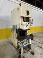 88 Ton, Aida #NC1-80(2), gap frame press, 6.3" stroke, 12.6" Shut Height, 3.15" adj., 40-85 SPM, air clutch & - Image 2