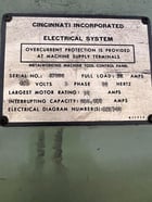 1/2" x 10' Cincinnati #HS500, hydraulic shear, 13 hydraulic holddown, 48" front operated power back gauge - Image 3