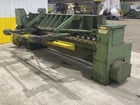 1/4" x 10' Wysong #1025, mechanical power squaring shear, 16 holddowns, 55 SPM, 36" front operated power back - Image 2