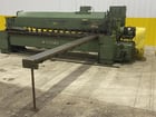 1/4" x 10' Wysong #1025, mechanical power squaring shear, 16 holddowns, 55 SPM, 36" front operated power back - Image 6