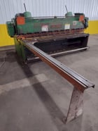 1/4" x 10' Cincinnati #1810, mechanical power squaring shear, 10 holddowns, squaring arm, 24" manual Back - Image 4