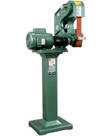 2" x 48" Burr King #482, belt grinder, 3-wheel 5" x 2", 7.5" throat, 120 V., 1 HP, 1ph, 6000 SFPM, NEW - Image 2