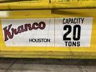 20 Ton, Kranco, Overhead Bridge Crane, Double Girder, 38' Span, 38.92" overall length, 67" Hoist gauge, 62" - Image 3
