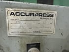 130 Ton, Accurpress #713012, Hydraulic Press Brake, 12' L x 8" width Bed, 124" Between Housings, 8" Stroke - Image 2