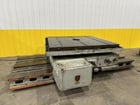 72" x 72" Giddings & Lewis, T-Slotted Powered Rotary Table, w/72" Powered Infeed Slide, 12000 lbs. capacity - Image 1