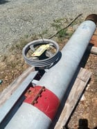 9" diameter x 53' long, Fertel, tubular inclined screw comveyor auger, carbon steel screw, 20 HP - Image 2