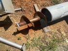 9" diameter x 53' long, Fertel, tubular inclined screw comveyor auger, carbon steel screw, 20 HP - Image 5