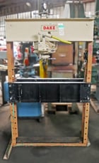 75 Ton, Dake #75H, h-frame press, 44" between housing, 4-1/2" ram travel, - Image 4