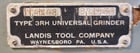 14" x 48" Landis #3RH, universal cylindrical grinder, swing down ID spindle, 16" grinding wheel diameter, 1982 - Image 3