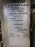800 Amps, Siemens-Allis, RLD-800, manually operated, drawout, #AB3382 - Image 8