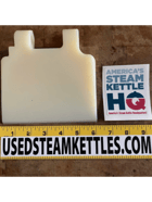 Walker #ALX-9000, Steam Kettle & Tank Scraper, 6" width x 5-7/8" L, 5/8" diameter Rod Hole., new, 2025 - Image 2